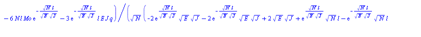 {Mb = `+`(`-`(`/`(`*`(`/`(1, 6), `*`(`+`(`*`(12, `*`(`^`(N, `/`(1, 2)), `*`(Mo, `*`(exp(`/`(`*`(`^`(N, `/`(1, 2)), `*`(l)), `*`(`^`(E, `/`(1, 2)), `*`(`^`(J, `/`(1, 2)))))), `*`(exp(`+`(`-`(`/`(`*`(`^...