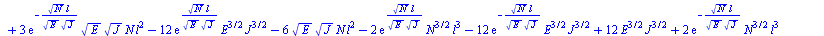 {Mb = `+`(`-`(`/`(`*`(`/`(1, 6), `*`(`+`(`*`(12, `*`(`^`(N, `/`(1, 2)), `*`(Mo, `*`(exp(`/`(`*`(`^`(N, `/`(1, 2)), `*`(l)), `*`(`^`(E, `/`(1, 2)), `*`(`^`(J, `/`(1, 2)))))), `*`(exp(`+`(`-`(`/`(`*`(`^...