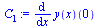 `:=`(C[1], (diff(y(x), x))(0))