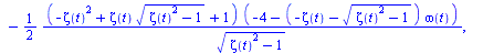 diff(omega(t), t) = `+`(`-`(`/`(`*`(`/`(1, 2), `*`(`+`(`*`(zeta(t), `*`(`^`(`+`(`*`(`^`(zeta(t), 2)), `-`(1)), `/`(1, 2)))), `*`(`^`(zeta(t), 2)), `-`(1)), `*`(`+`(`-`(3), `-`(`*`(`+`(`-`(zeta(t)), `*...