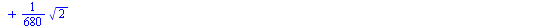 `+`(`-`(`/`(61, 170)), `*`(`/`(1, 680), `*`(`^`(2, `/`(1, 2)), `*`(`^`(`/`(`*`(`+`(`*`(48456, `*`(`^`(`+`(134802424991908, `*`(7803, `*`(`^`(176073951178517210885, `/`(1, 2))))), `/`(1, 3)))), `*`(`^`...