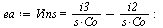 `:=`(ea, Vins = `+`(`/`(`*`(i3), `*`(s, `*`(Co))), `-`(`/`(`*`(i2), `*`(s, `*`(Co)))))); -1