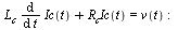 `+`(`*`(L[c], `*`(diff(Ic(t), t))), `*`(R[c], `*`(Ic(t)))) = v(t); -1