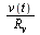 `/`(`*`(v(t)), `*`(R[v]))