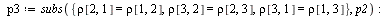 `:=`(p2, `/`(`*`(exp(`+`(`-`(`*`(`/`(1, 2), `*`(Typesetting:-delayDotProduct(Typesetting:-delayDotProduct(Transpose(`+`(X, `-`(M))), `/`(1, `*`(Covar))), `+`(X, `-`(M))))))))), `*`(`^`(`+`(`*`(2, `*`(...