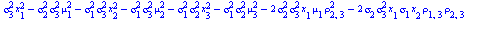 `+`(`/`(`*`(`/`(1, 4), `*`(exp(`+`(`-`(`/`(`*`(`/`(1, 2), `*`(`+`(`*`(`^`(sigma[2], 2), `*`(`^`(sigma[3], 2), `*`(`^`(x[1], 2), `*`(`^`(rho[2, 3], 2))))), `*`(2, `*`(`^`(sigma[2], 2), `*`(`^`(sigma[3]...