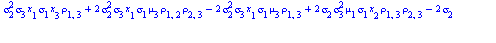 `+`(`/`(`*`(`/`(1, 4), `*`(exp(`+`(`-`(`/`(`*`(`/`(1, 2), `*`(`+`(`*`(`^`(sigma[2], 2), `*`(`^`(sigma[3], 2), `*`(`^`(x[1], 2), `*`(`^`(rho[2, 3], 2))))), `*`(2, `*`(`^`(sigma[2], 2), `*`(`^`(sigma[3]...