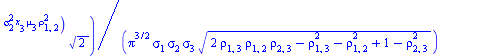 `+`(`/`(`*`(`/`(1, 4), `*`(exp(`+`(`-`(`/`(`*`(`/`(1, 2), `*`(`+`(`*`(`^`(sigma[2], 2), `*`(`^`(sigma[3], 2), `*`(`^`(x[1], 2), `*`(`^`(rho[2, 3], 2))))), `*`(2, `*`(`^`(sigma[2], 2), `*`(`^`(sigma[3]...