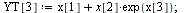 `:=`(YT[3], `+`(x[1], `*`(x[2], `*`(exp(x[3]))))); 1; `:=`(trires[1], `assuming`([int(int(int(`*`(YT[3], `*`(tristd)), x[3] = `+`(`-`(infinity)) .. infinity), x[2] = `+`(`-`(infinity)) .. infinity), x...