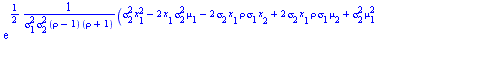 `+`(`/`(`*`(`/`(1, 2), `*`(exp(`+`(`/`(`*`(`/`(1, 2), `*`(`+`(`*`(`^`(sigma[2], 2), `*`(`^`(x[1], 2))), `-`(`*`(2, `*`(x[1], `*`(`^`(sigma[2], 2), `*`(mu[1]))))), `-`(`*`(2, `*`(sigma[2], `*`(x[1], `*...
