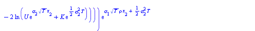 `*`(DF, `*`(int(`+`(`-`(`/`(`*`(`/`(1, 4), `*`(`^`(2, `/`(1, 2)), `*`(exp(`+`(`-`(`*`(`/`(1, 2), `*`(`^`(x[2], 2)))), `-`(`*`(`/`(1, 2), `*`(`^`(sigma[1], 2), `*`(T, `*`(`^`(rho, 2)))))), `-`(`*`(`/`(...