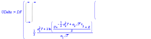 `*`(DF, `*`(Int(Int(`+`(`-`(`/`(`*`(`/`(1, 2), `*`(exp(`+`(`-`(`*`(`/`(1, 2), `*`(`^`(sigma[2], 2), `*`(T)))), `*`(sigma[2], `*`(`^`(T, `/`(1, 2)), `*`(x[2]))))), `*`(exp(`+`(`/`(`*`(`/`(1, 2), `*`(`+...