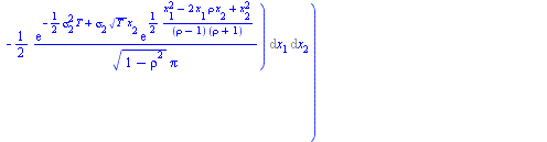 `*`(DF, `*`(Int(Int(`+`(`-`(`/`(`*`(`/`(1, 2), `*`(exp(`+`(`-`(`*`(`/`(1, 2), `*`(`^`(sigma[2], 2), `*`(T)))), `*`(sigma[2], `*`(`^`(T, `/`(1, 2)), `*`(x[2]))))), `*`(exp(`+`(`/`(`*`(`/`(1, 2), `*`(`+...