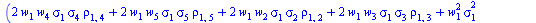 `*`(`^`(`+`(`*`(2, `*`(w[1], `*`(w[4], `*`(sigma[1], `*`(sigma[4], `*`(rho[1, 4])))))), `*`(2, `*`(w[1], `*`(w[5], `*`(sigma[1], `*`(sigma[5], `*`(rho[1, 5])))))), `*`(2, `*`(w[1], `*`(w[2], `*`(sigma...