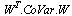 Typesetting:-delayDotProduct(Typesetting:-delayDotProduct(`^`(W, T), CoVar), W)