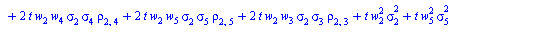`*`(exp(`+`(`-`(`*`(t, `*`(r))))), `*`(`+`(`-`(`*`(`/`(1, 2), `*`(S[1], `*`(w[1], `*`(exp(`*`(t, `*`(r))), `*`(erf(`+`(`/`(`*`(`/`(1, 4), `*`(`^`(2, `/`(1, 2)), `*`(`+`(`-`(`*`(2, `*`(t, `*`(w[1], `*`...