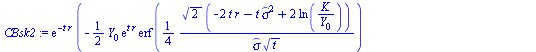 `*`(exp(`+`(`-`(`*`(t, `*`(r))))), `*`(`+`(`-`(`*`(`/`(1, 2), `*`(Y[0], `*`(exp(`*`(t, `*`(r))), `*`(erf(`+`(`/`(`*`(`/`(1, 4), `*`(`^`(2, `/`(1, 2)), `*`(`+`(`-`(`*`(2, `*`(t, `*`(r)))), `-`(`*`(t, `...
