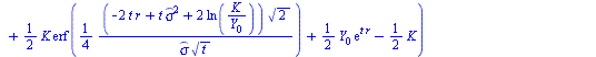 `*`(exp(`+`(`-`(`*`(t, `*`(r))))), `*`(`+`(`-`(`*`(`/`(1, 2), `*`(Y[0], `*`(exp(`*`(t, `*`(r))), `*`(erf(`+`(`/`(`*`(`/`(1, 4), `*`(`^`(2, `/`(1, 2)), `*`(`+`(`-`(`*`(2, `*`(t, `*`(r)))), `-`(`*`(t, `...