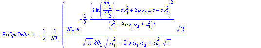 `+`(`-`(`/`(`*`(`/`(1, 2), `*`(`+`(`/`(`*`(S0[2], `*`(exp(`+`(`-`(`/`(`*`(`/`(1, 8), `*`(`^`(`+`(`*`(2, `*`(ln(`/`(`*`(S0[1]), `*`(S0[2]))))), `-`(`*`(t, `*`(`^`(sigma[1], 2)))), `*`(2, `*`(rho, `*`(s...