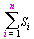 sum(S[i], i = 1 .. n)
