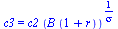 c3 = `*`(c2, `*`(`^`(`*`(B, `*`(`+`(1, r))), `/`(1, `*`(sigma)))))