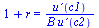 `+`(1, r) = `/`(`*`(`u?`(c1)), `*`(B, `*`(`u?`(c2))))