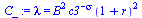lambda = `*`(`^`(B, 2), `*`(`^`(c3, `+`(`-`(`&sigma;`))), `*`(`^`(`+`(1, r), 2))))