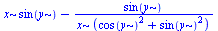 `+`(`*`(x, `*`(sin(y))), `-`(`/`(`*`(sin(y)), `*`(x, `*`(`+`(`*`(`^`(cos(y), 2)), `*`(`^`(sin(y), 2))))))))