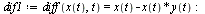 restart; 1; with(plots); -1; with(DEtools); -1; `:=`(dif1, diff(x(t), t) = `+`(x(t), `-`(`*`(x(t), `*`(y(t)))))); -1; `:=`(dif2, diff(y(t), t) = `+`(`*`(x(t), `*`(y(t))), `-`(y(t)))); -1; `:=`(initial...