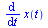 diff(x(t), t)