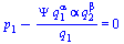 `+`(p[1], `-`(`/`(`*`(Psi, `*`(`^`(q[1], alpha), `*`(alpha, `*`(`^`(q[2], beta))))), `*`(q[1])))) = 0
