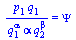 `/`(`*`(p[1], `*`(q[1])), `*`(`^`(q[1], alpha), `*`(alpha, `*`(`^`(q[2], beta))))) = Psi