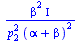 `/`(`*`(`^`(beta, 2), `*`(Iota)), `*`(`^`(p[2], 2), `*`(`^`(`+`(alpha, beta), 2))))