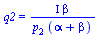 q2 = `/`(`*`(Iota, `*`(beta)), `*`(p[2], `*`(`+`(alpha, beta))))