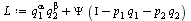`:=`(L, `+`(`*`(`^`(q[1], alpha), `*`(`^`(q[2], beta))), `*`(Psi, `*`(`+`(Iota, `-`(`*`(p[1], `*`(q[1]))), `-`(`*`(p[2], `*`(q[2]))))))))