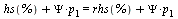 `+`(hs(%), `*`(Psi, `*`(p[1]))) = `+`(rhs(%), `*`(Psi, `*`(p[1])))