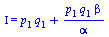 Iota = `+`(`*`(p[1], `*`(q[1])), `/`(`*`(p[1], `*`(q[1], `*`(beta))), `*`(alpha)))