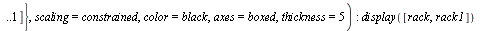 `:=`(rack1, plot({[xi11, eta11, t = 0 .. t1], [xi22, eta22, t = t2 .. t3], [xi33, eta33, t = t4 .. `+`(`*`(`/`(1, 2), `*`(Pi)))], [xi444, eta44, t = 0 .. 1]}, scaling = constrained, color = black, axe...