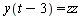 y(`+`(t, `-`(3))) = zz