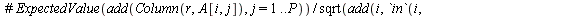 `:=`(RB, Matrix(`+`(n, `-`(1)), P, [seq(Column(r, QQQ[i]), i = 1 .. P)])); 1; 