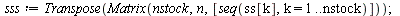 restart; -1; randomize(); -1; with(Statistics); -1; with(plots); -1; with(LinearAlgebra); -1; `:=`(a, .1); -1; `:=`(b, 1); -1; `:=`(n, 100); -1; `:=`(nstock, 20); -1; `:=`(P, 2); -1; for k to nstock d...