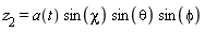 z[2] = a(t)*sin(chi)*sin(theta)*sin(phi)