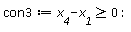 con3 := x__4-x__1 >= 0: